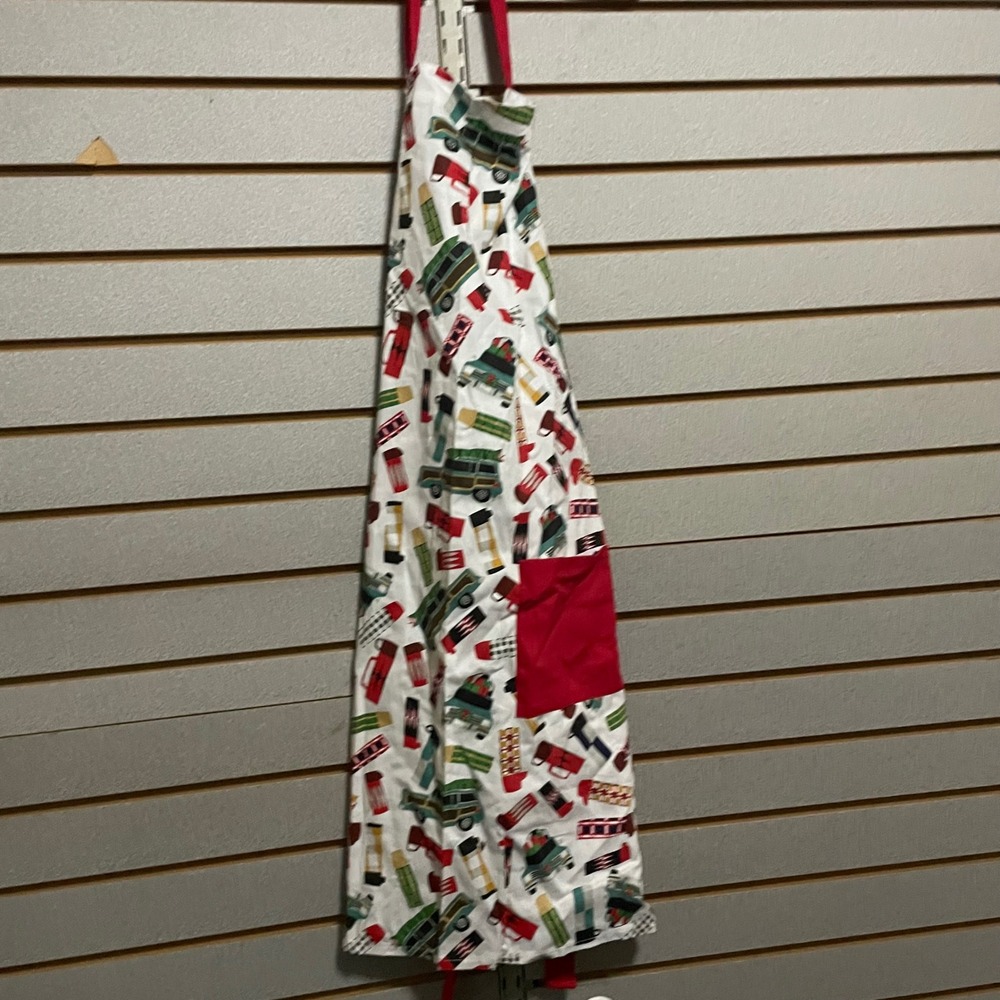 Novelty Christmas Apron Woodie Cars‎ Coffee Mugs Holiday Kitchen Cooking Baking